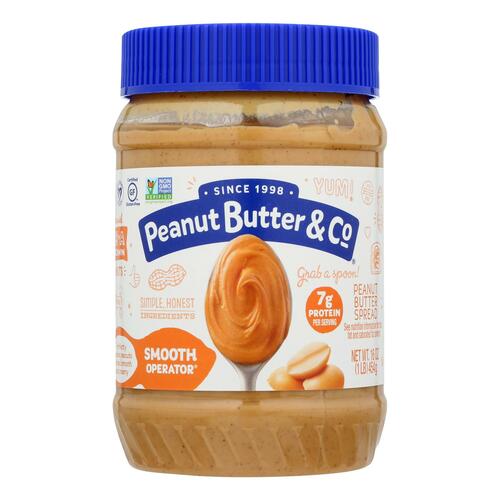 Peanut Butter And Co Peanut Butter - Smooth Operator - Case Of 6 - 16 Oz. - 0851087000014