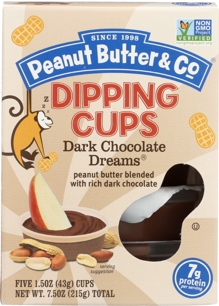 PEANUT BUTTER & CO: Peanut Butter Chocolate Dipping Cups 5 Count, 1.5 oz - 0851087000465