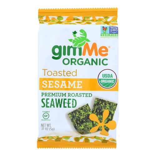 GIMME: Organic Roasted Seaweed Snacks Sesame, 0.17 oz - 0851093004020