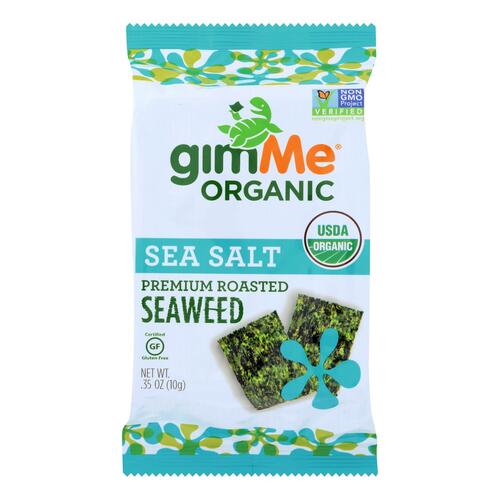 GIMME: Organic Roasted Seaweed Snacks Sea Salt, 0.35 oz - 0851093004068