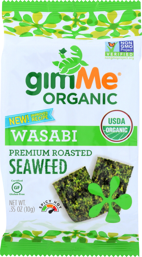 GIMME: Roasted Seaweed Snacks Wasabi, 0.35 oz - 0851093004082