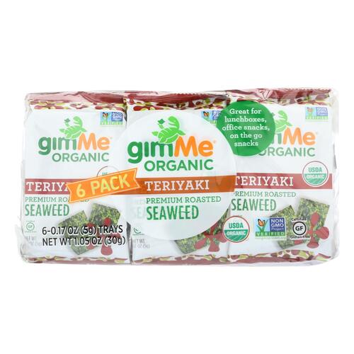 Gimme Seaweed Snacks Organic Seaweed Snack - Teriyaki - Case Of 8 - 6/.17 Oz - 851093004181