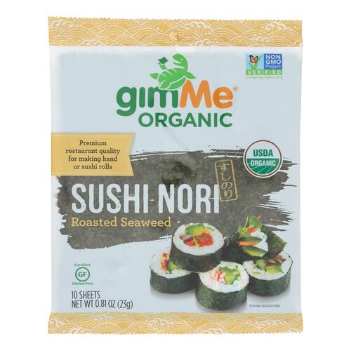 GIMME: Organic Roasted Seaweed Sushi Nori, 0.81 oz - 0851093004440