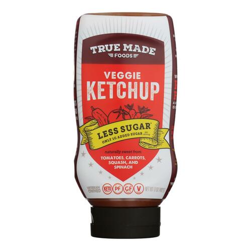 TRUE FOODS: Ketchup Vegetable Plastic Squeeze, 17 oz - 0851099004338
