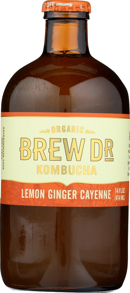 Organic Lemon Ginger Cayenne Kombucha - 851107003049