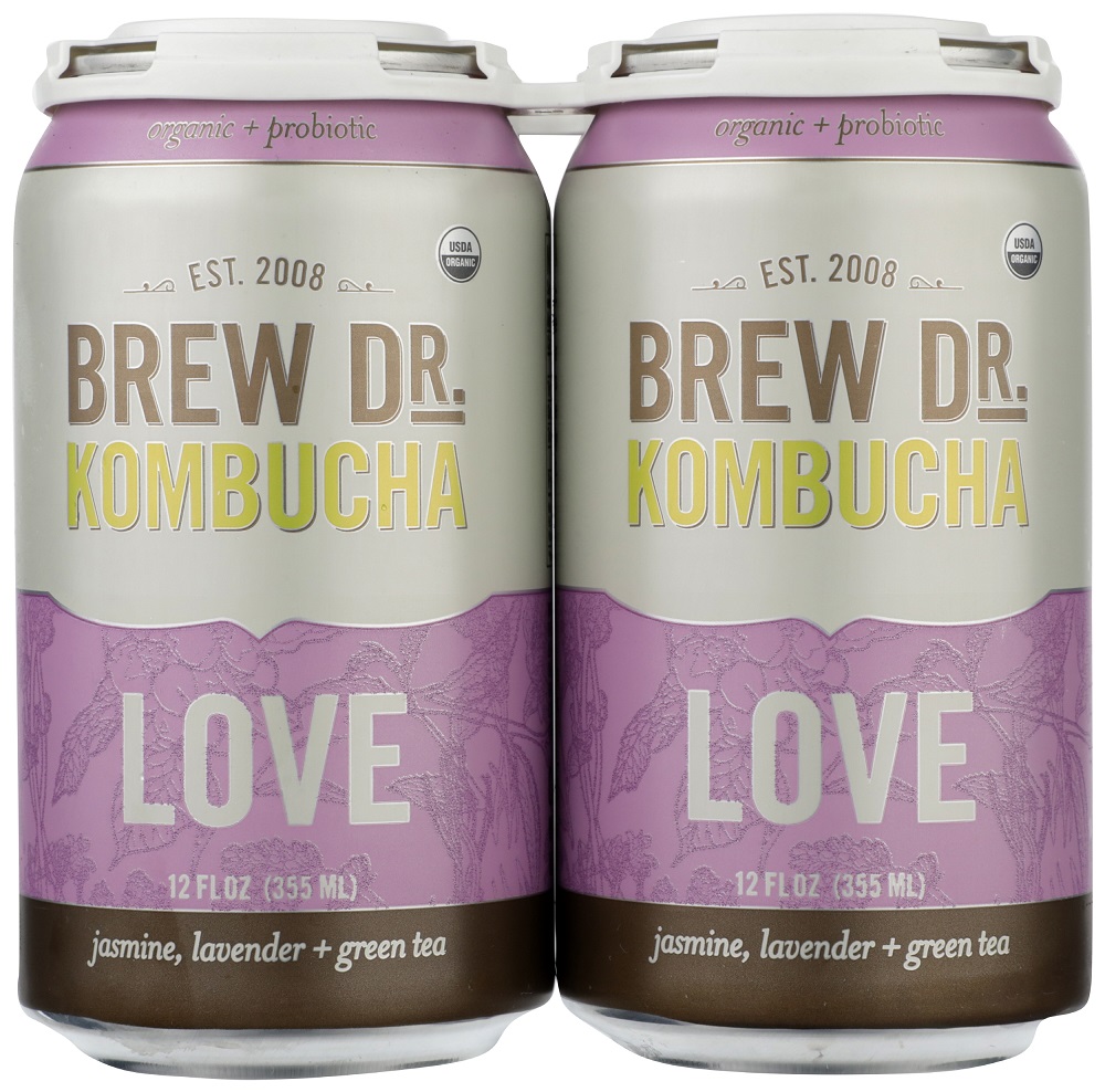 BREW DR KOMBUCHA: Love Kombucha 4 Pack, 48 oz - 0851107003896