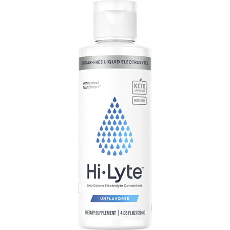 Adapted Nutrition | Hi-Lyte Concentrate Unflavored Liquid Electrolyte | 48 Servings - 851173007026