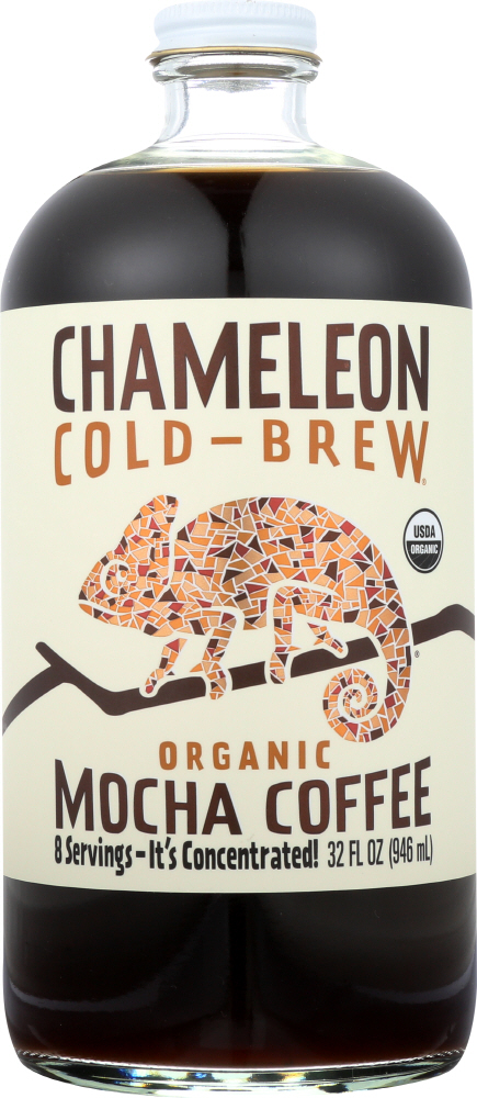 CHAMELEON COLD BREW: Organic Concentrated Coffee Mocha, 32 oz - 0851220003445