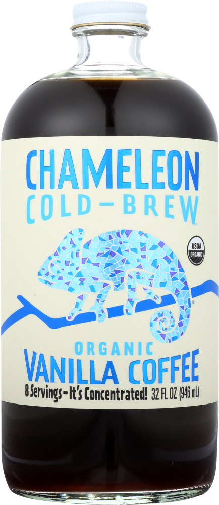 CHAMELEON COLD BREW: Organic Coffee Concentrate Vanilla, 32 oz - 0851220003469