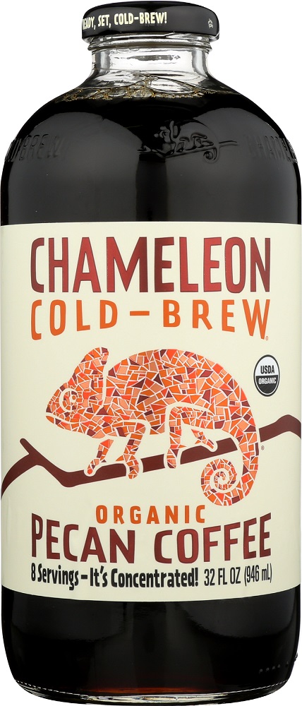 CHAMELEON COLD BREW: Organic Pecan Coffee, 32 oz - 0851220003483