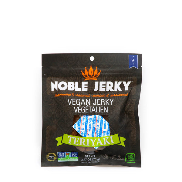 NOBLE JERKY: Vegan Jerky Teriyaki, 2.47 oz - 0851335000926