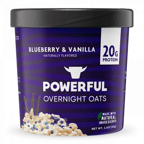 POWERFUL: Oats Overnight Blueberry Vanilla, 2.3 oz - 0851463005480