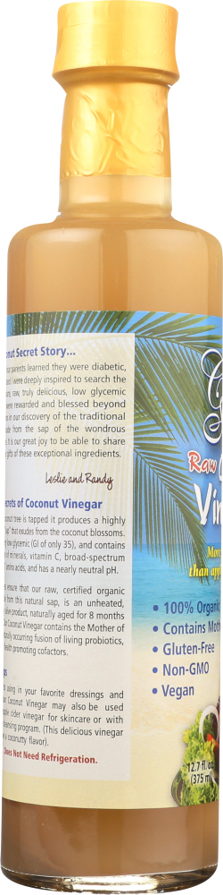 COCONUT SECRET: Organic Raw Coconut Vinegar, 12.7 Oz - 0851492002030