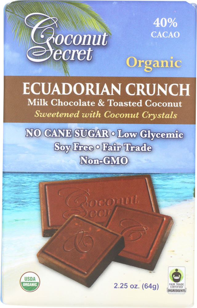 COCONUT SECRET: Ecuadorian Crunch Candy, 2.25 oz - 0851492002337