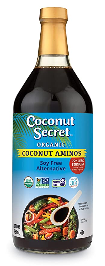  Coconut Secret - Coconut Aminos Soy-Free Seasoning Sauce - 30 Fl. Oz.  - 851492002689