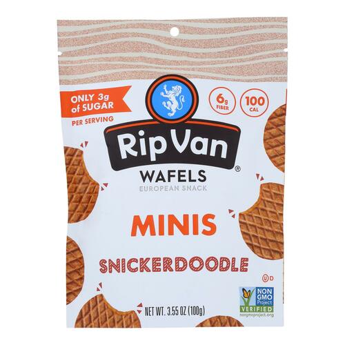 Snickerdoodle Minis Wafels European Snack, Snickerdoodle - 851532008466