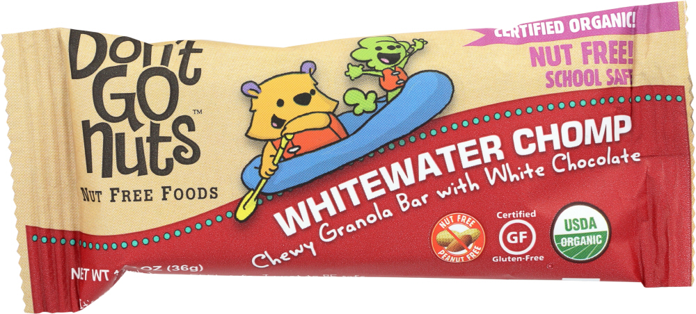 DONT GO NUTS: Organic Bar Snack Whitewater Champ, 36 gm - 0851553008056