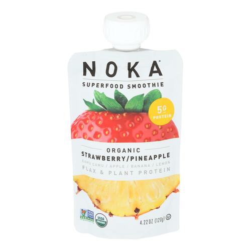 Noka - Smoothie Straw Pineap - Case Of 6 - 4.22 Oz - 851554006068