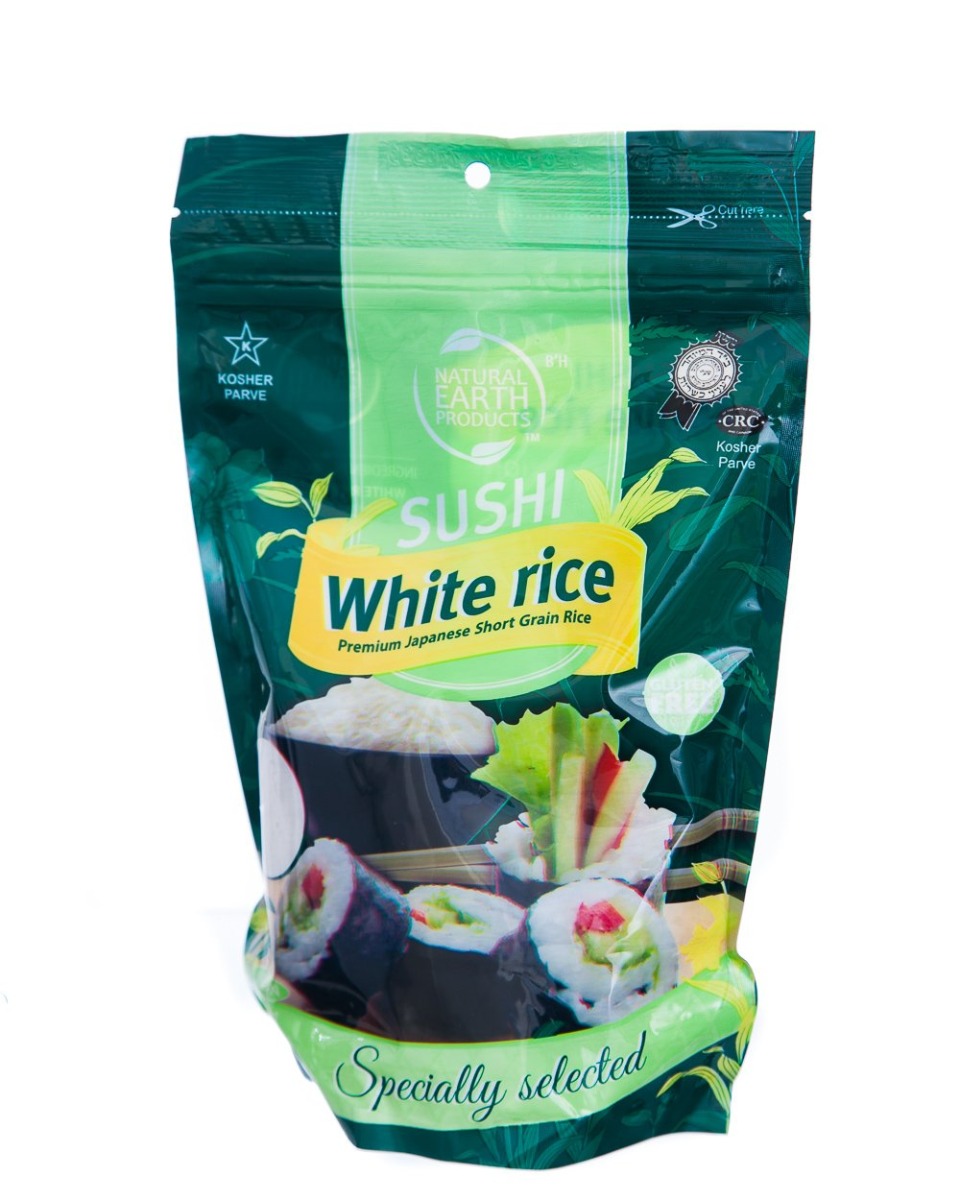 NATURAL EARTH: Sushi White Rice, 16 oz - 0851559003376