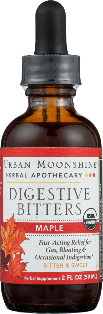 URBAN MOONSHINE: Maple Digestive Bitters Dropper, 2 fl oz - 0851588002081