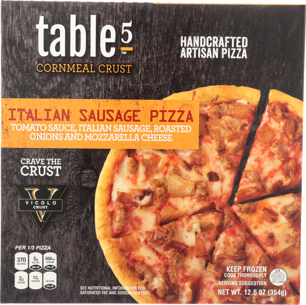 TABLE5 PIZZA: Itaian Sausage Artisan Pizza, 12.5 oz - 0851614006144