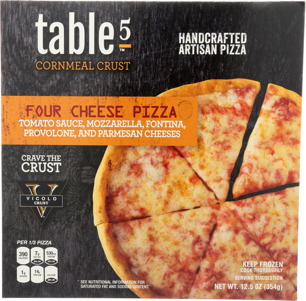 TABLE5 PIZZA: Frozen Four Cheese Artisan Pizza, 12.5 oz - 0851614006151