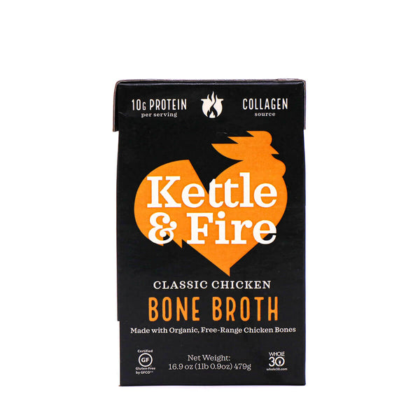 Kettle & Fire Chicken Bone Broth - Case Of 6 - 16.9 Oz - 0851702007022