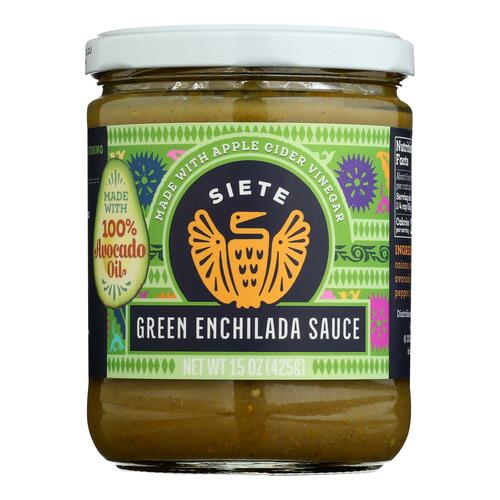 Siete - Sauce Green Enchilada - Case Of 6-16 Oz - 851769007744