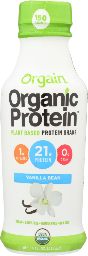 ORGAIN: Vanilla Bean Protein Shake, 14 oz - 0851770006712