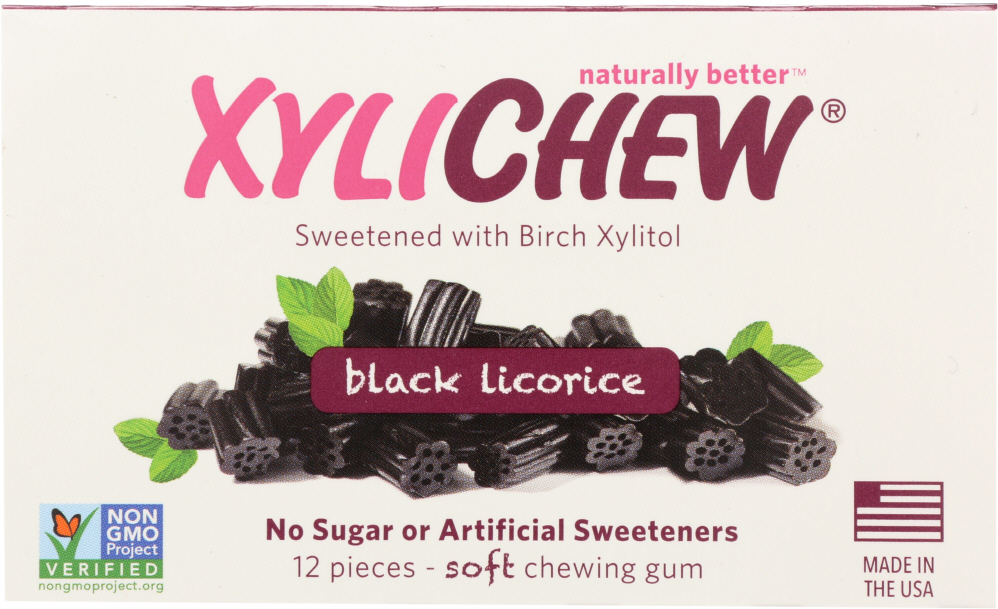 XYLICHEW: Licorice Gum Sf, 12 pc - 0851844005085