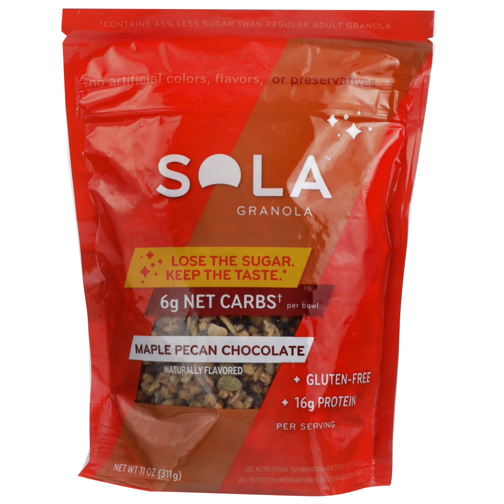 SOLA: Granola Maple Pecan Chocolate, 11 oz - 0851921006202