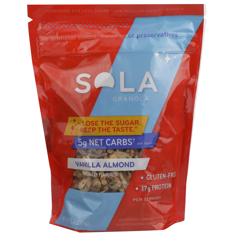 SOLA: Granola Vanilla Almond, 11 oz - 0851921006219