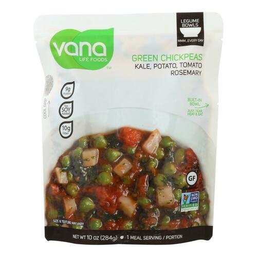 Vana Life Foods Kale Potato Tomato Rosemary Green Chickpea Legume Bowls - Case Of 6 - 10 Oz - 852075006001