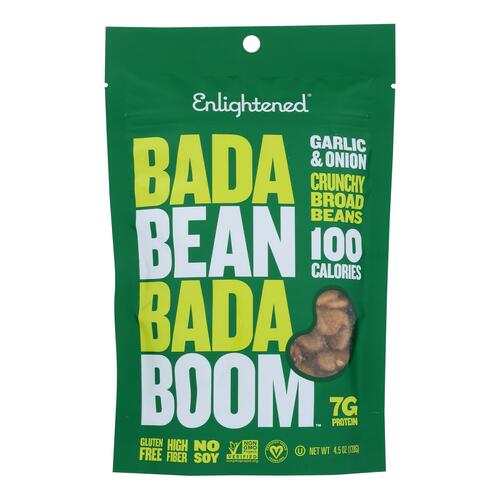 Bada Bean Bada Boom - Crunchy Beans Gar & Onion - Case Of 6-4.5 Oz - 852109004737