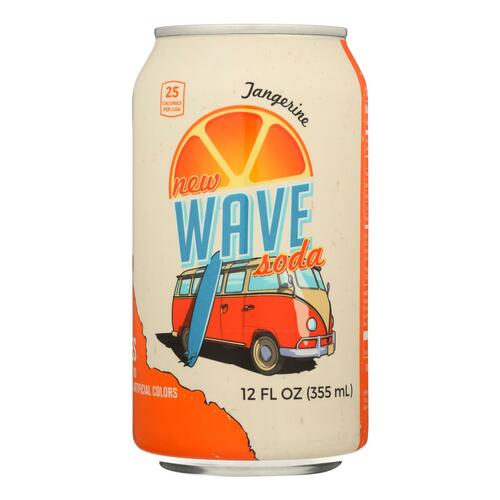 New Wave Soda's Tangerine Soda - Case Of 12 - 12 Fz - wild