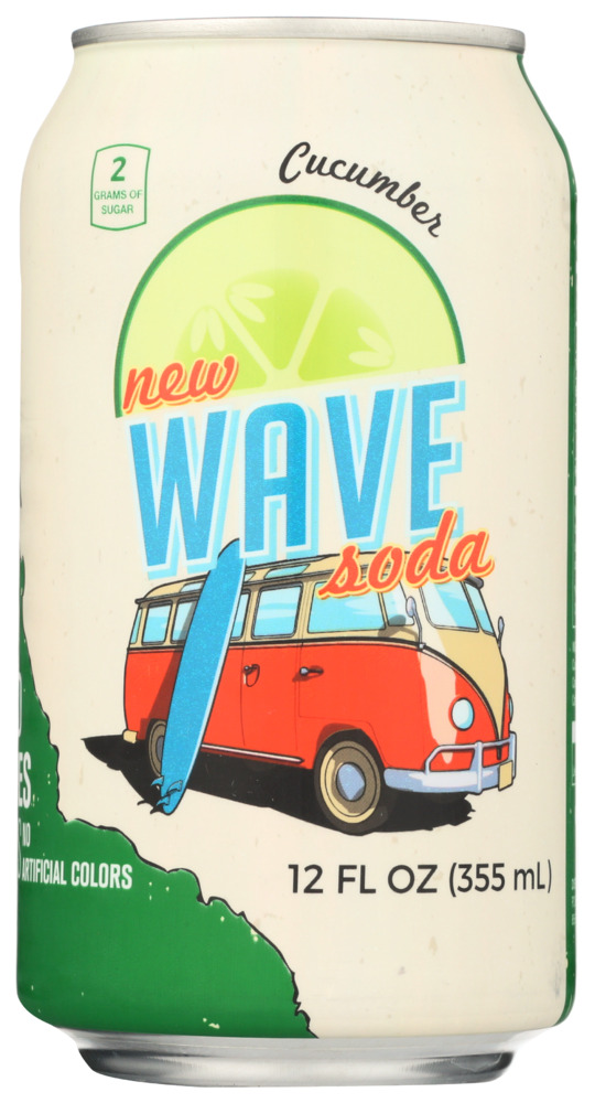 WAVE SODA: Cucumber Soda, 12 fl oz - 0852201007094