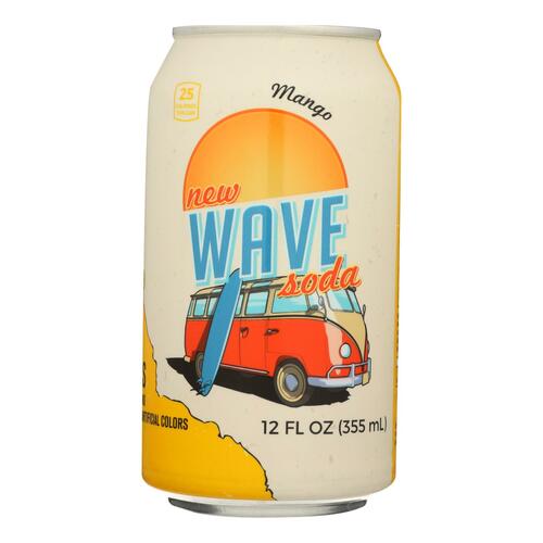 New Wave Mango Soda's - Case Of 12 - 12 Fz - 852201007100