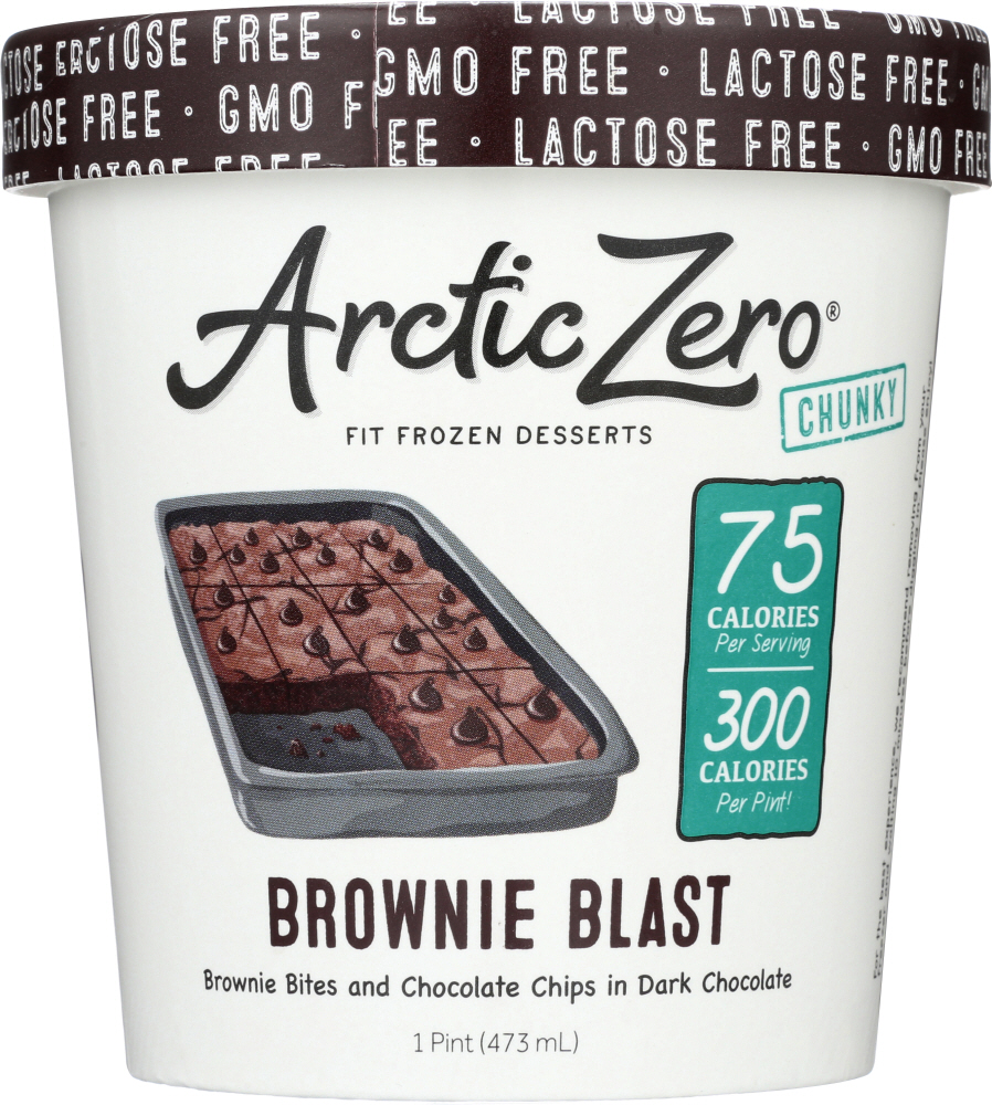 ARCTIC ZERO: Brownie Blast Frozen Desserts, 16 oz - 0852244003473