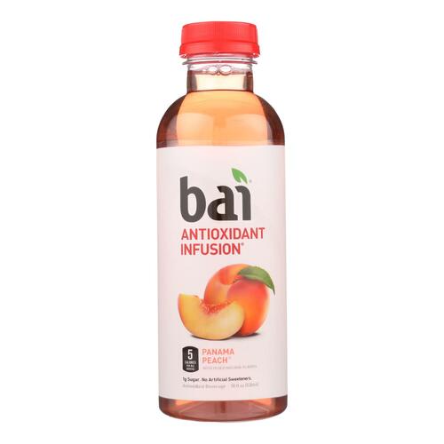 Bai Panama Peach Antioxidant Infusion Drink - Case Of 12 - 18 Fz - 852311004051