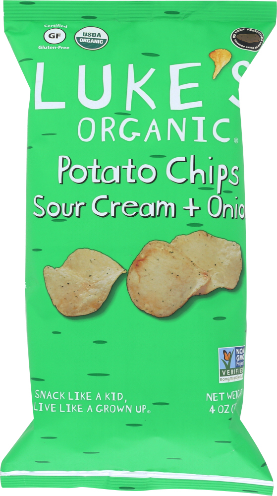 Sour Cream + Onion Potato Chips, Sour Cream + Onion - 852406003082