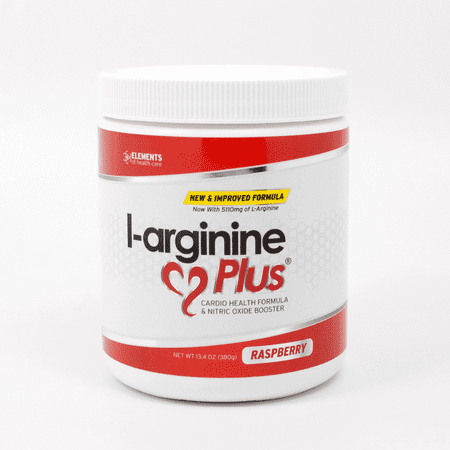 L-arginine Plus - Raspberry Flavor - #1 L-arginine Supplement - 5110mg L-arginine & 1010mg L-citrulline Vitamins & Minerals to Support Blood Pressure, Cholesterol and More 13.4 ounce - 852433006063