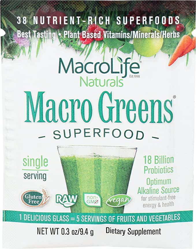 Macrolife Naturals Green Packet, 0.33 oz - 852434001012