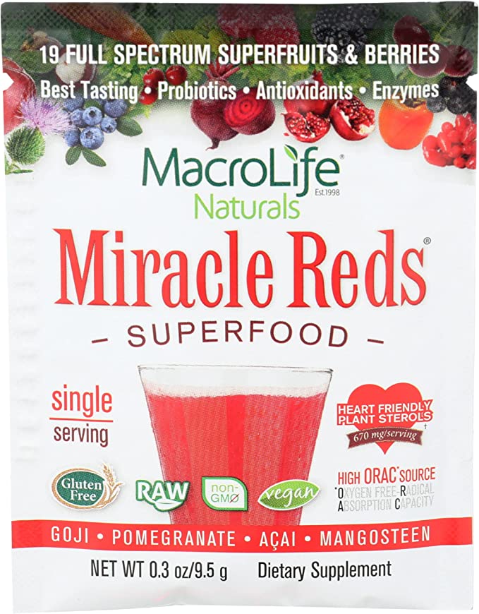 Macrolife Naturals Reds Packet, 0.33 oz - 852434001029