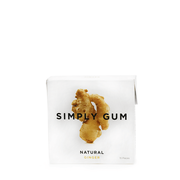 SIMPLYGUM: Natural Ginger Gum, 15 pc - 0852466006030