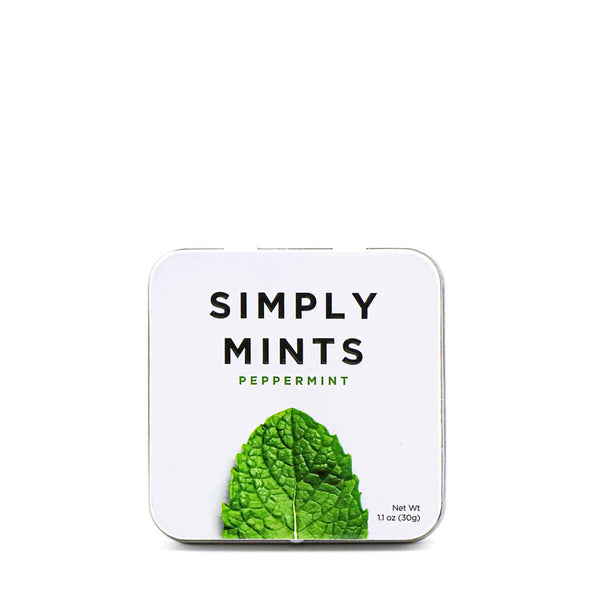 Simply Gum - Mints - Peppermint - Case Of 6 - 30 Count - 852466006139