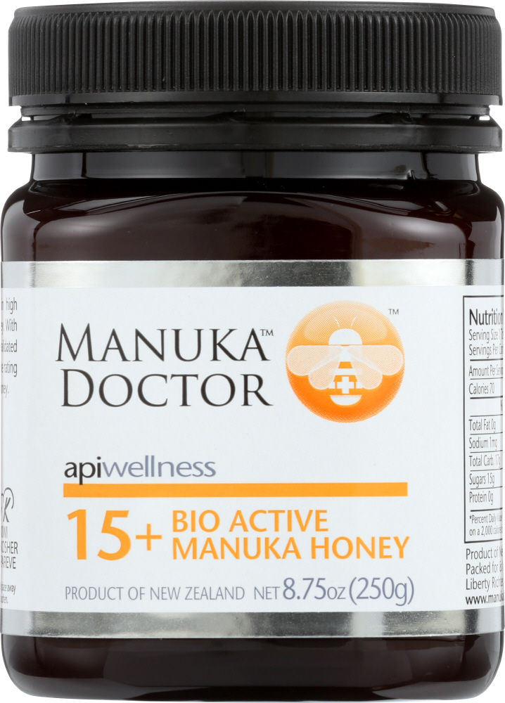 MANUKA DOCTOR: 15+ Bio Active Honey Manuka, 8.75 oz - 0852469004279