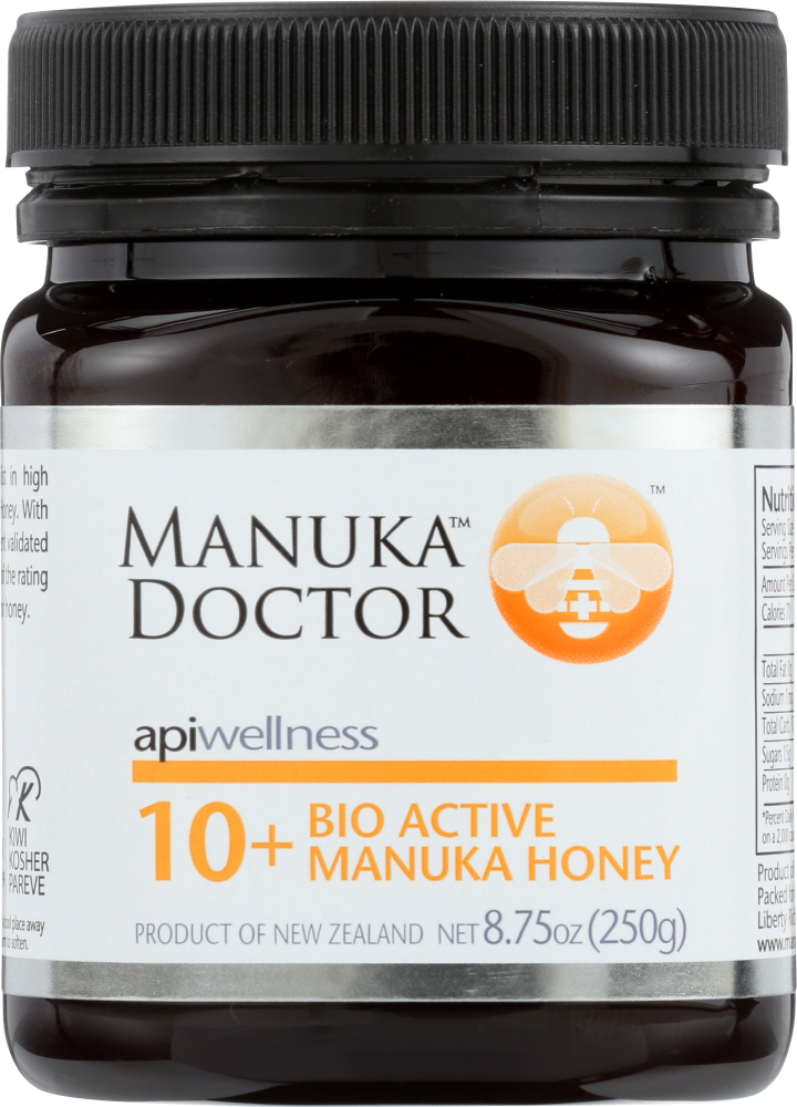 MANUKA DOCTOR: 10+ Bio Active Honey Manuka, 8.75 oz - 0852469004309