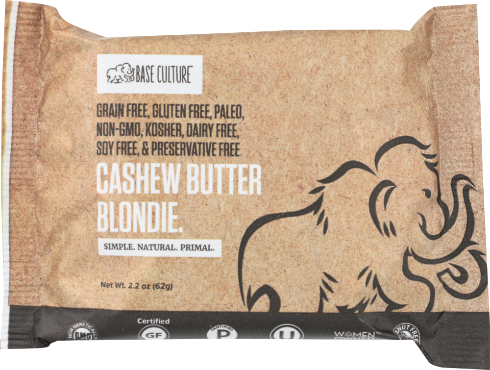 BASE CULTURE: Cashew Butter Brownie Blondie, 2.2 oz - 0852537005023