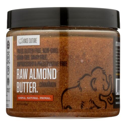 Base Culture -almond Butter - Cinnamon - Case Of 6 - 16 Oz. - 0852537005368