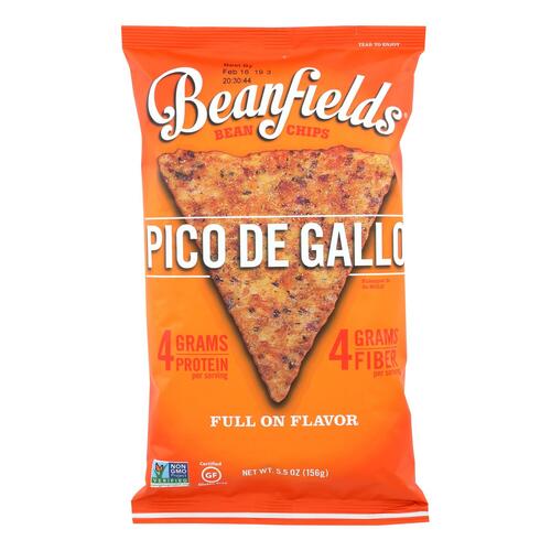Beanfields - Bean And Rice Chips - Pico De Gallo - Case Of 6 - 5.5 Oz - 852565003039